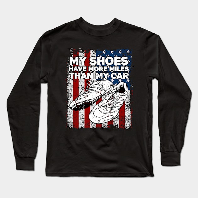 My Shoes Marathon Runner Long Sleeve T-Shirt by RadStar